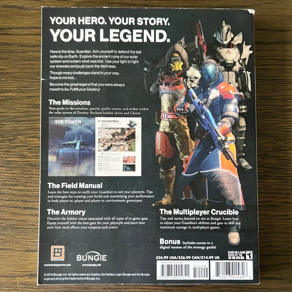Destiny BradyGames Signature Series Strategy‎ Guide PS4 PS3 Xbox One 360 Bungie